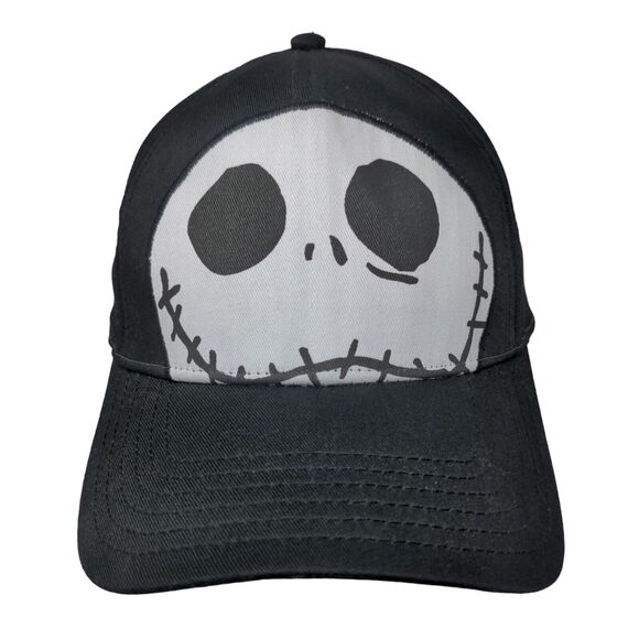 Jack Skellington Snapback Hat Black OSFM The Nightmare Before Christmas - Picture 1 of 8